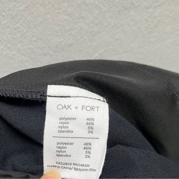 Oak & Fort wide leg pleated pants Sz S - Picture 4 of 8